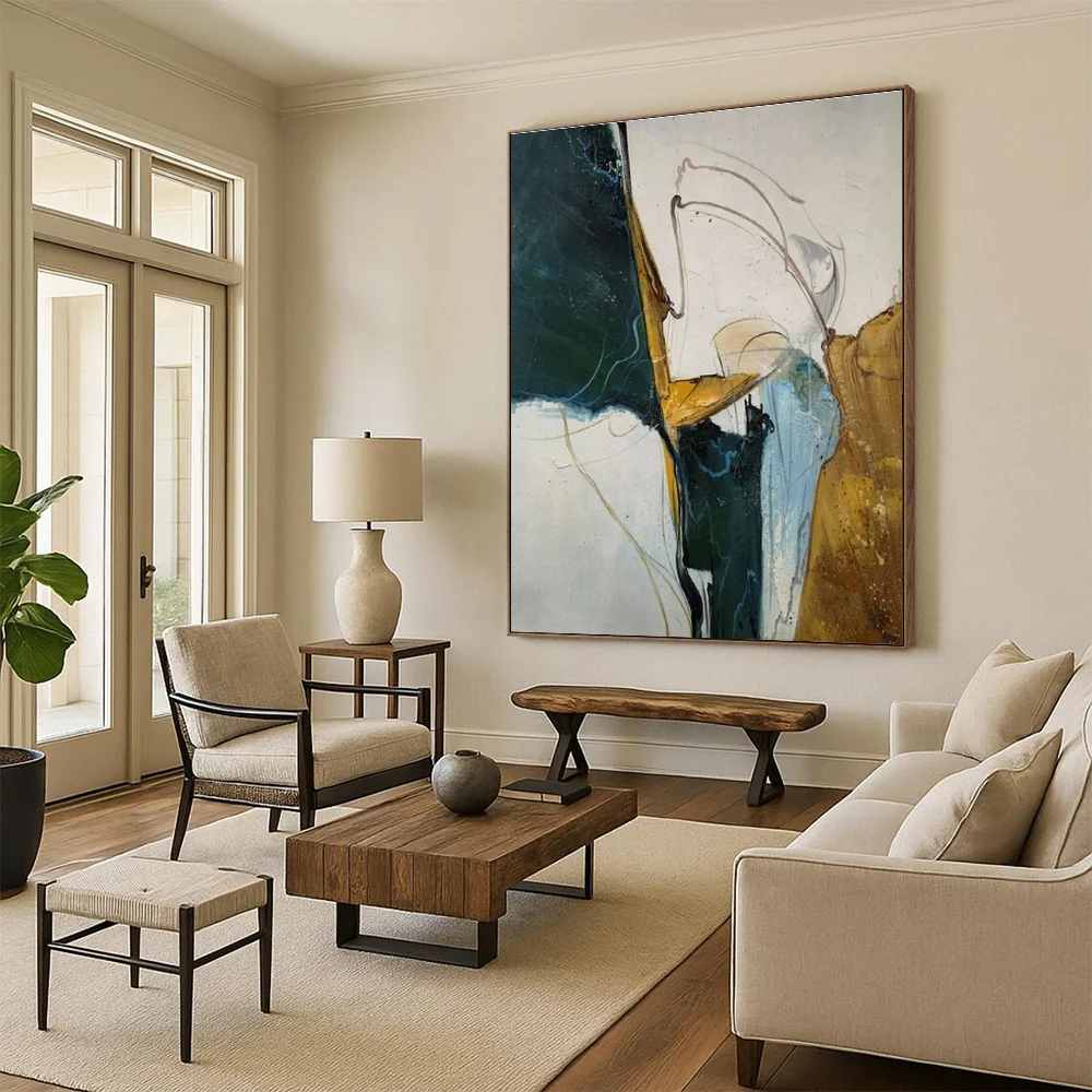 Office_Days_Nature_White_Abstract_Canvas_Artwork_ZWZ56 wall art